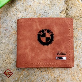 BMW logós férfi pénztárca világosbarna