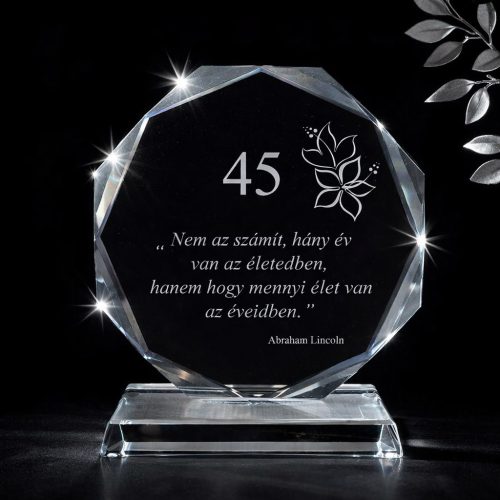 Kristály díszdobozban 15 cm- 01