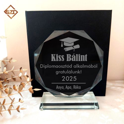 Kristály díszdobozban 15 cm- 02