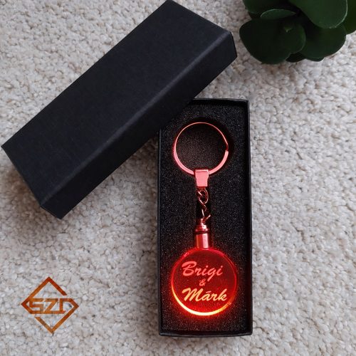 Ledes kristály kulcstartó - Nevek