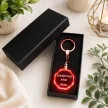 Szeretlek Apa LED-es kristály kulcstartó egyedi gravírozással
