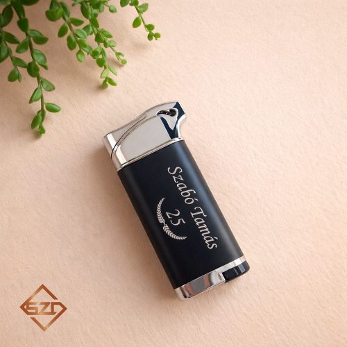 Fekete-ezüst neves öngyújtó-01