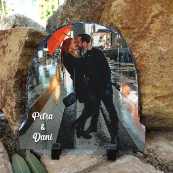 Egyedi fényképes kőlap - boltív - pár