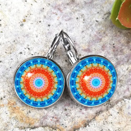 Mandala kék-narancs
