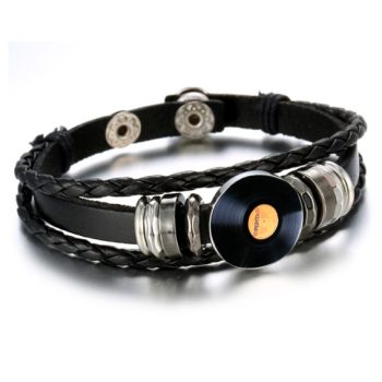 Bakelit bőr karkötő