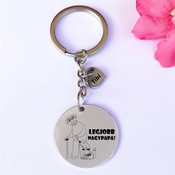 Legjobb nagypapa kulcstartó