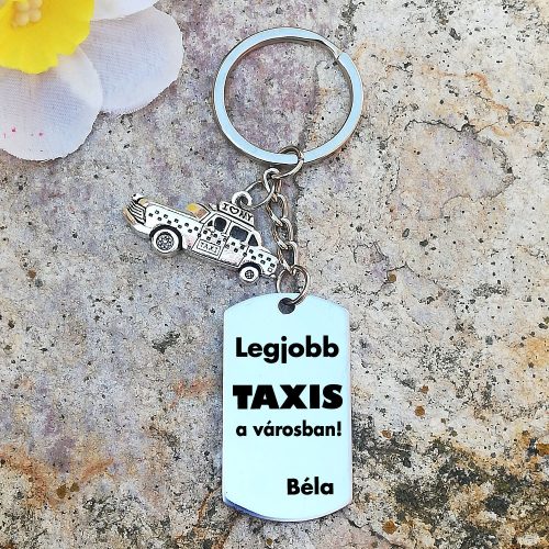 Legjobb taxis a városban kulcstartó