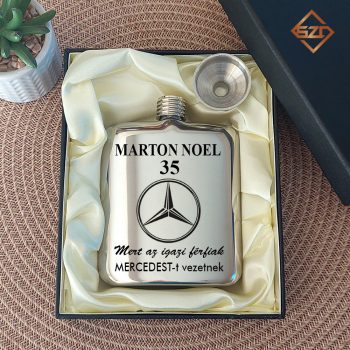 Mercedes acél flaska 