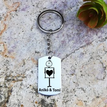 Szerelem neves kulcstartó