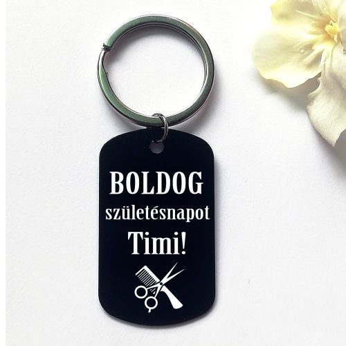 Boldog születésnapot kulcstartó fodrásznak