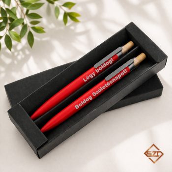 Piros toll és örök ceruza szett