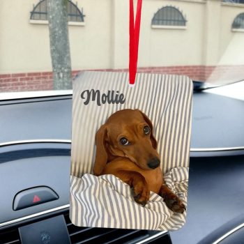 Egyedi fényképes autóillatosító - kisállat