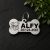 Angol bulldog gravírozott nemesacél kutyabiléta 40×22 mm