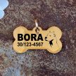 Argentin Dog gravírozott nemesacél kutyabiléta 40×22 mm
