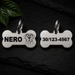 40×22 mm-es Cane Corso kutyabiléta