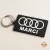 3D nyomtatott Audi kulcstartó saját névvel