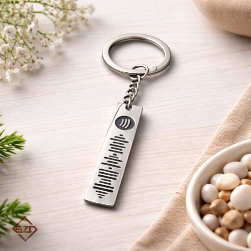 Zenekódos kulcstartó -02