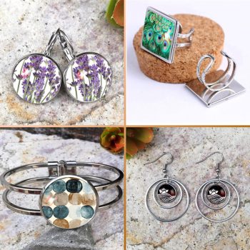 Üveglencsés ékszer