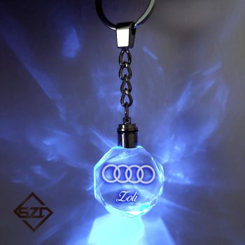 Ledes kristály kulcstartó