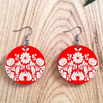 Dekupázs fülbevaló